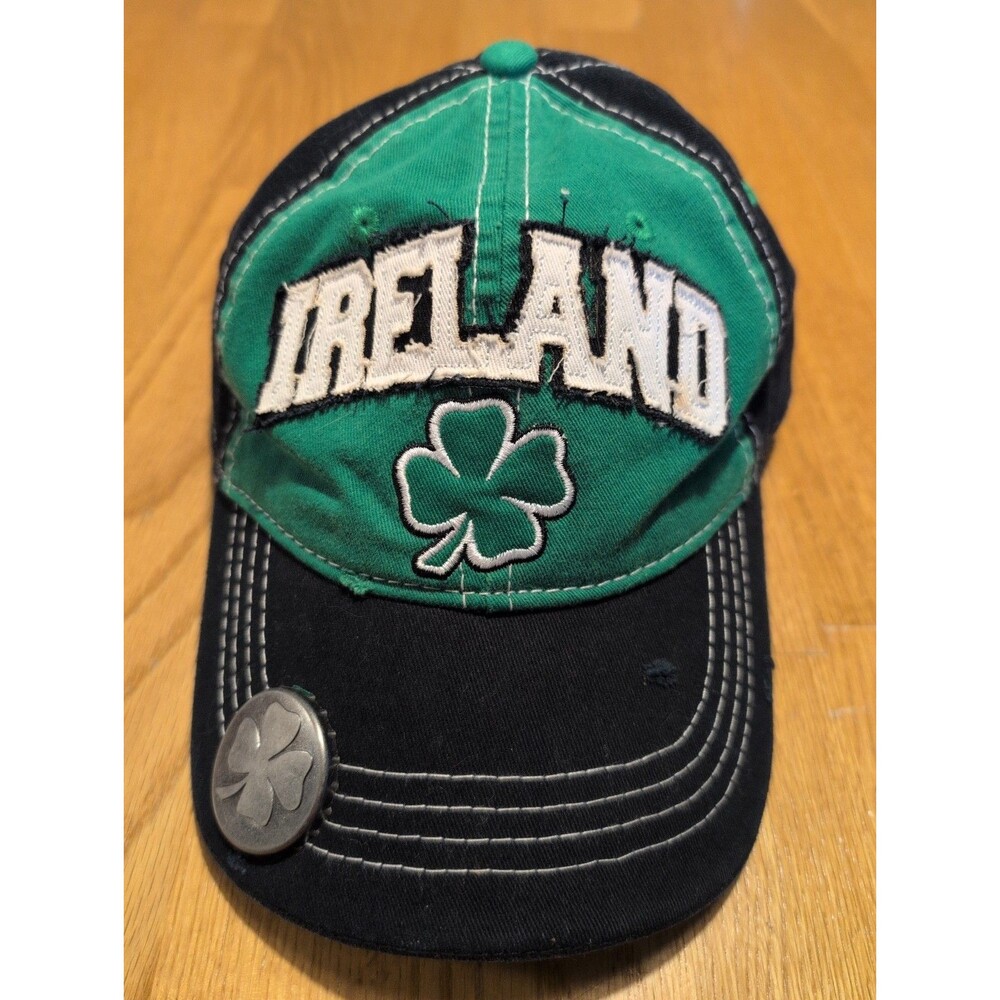 Ireland Cap Hat with Shamrock Bottle Opener St Patricks Day Mens Adjustable